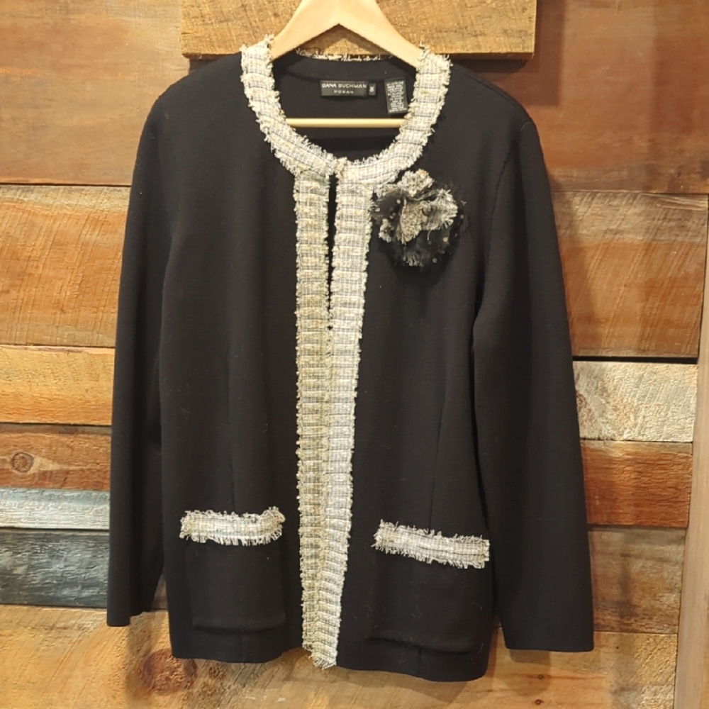 Dana Buchman Merino Wool Cadrigan
